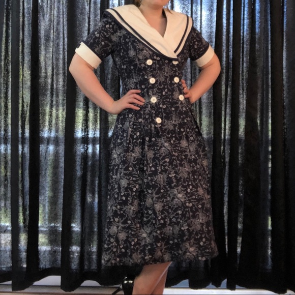 Vintage Shelly Michaels Dress Size 8 - Picture 1 of 10